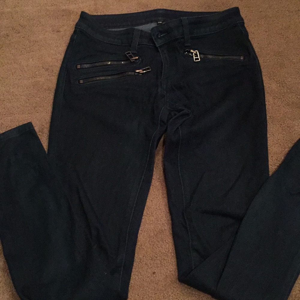Dark blue jeans